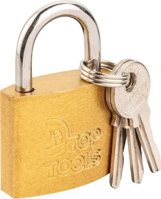 Produktbild von Top Tools vorhängeschloss 40mm 2 schlüssel, auf blisterpackung