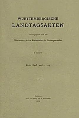 Produktbild von Wuerttemberg. Landtagsakten 1