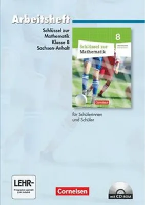 Obrázek produktu pro Schlüssel zur Mathematik 8. Schuljahr. Arbeitsheft. Sekundarschule Sachsen-Anhalt