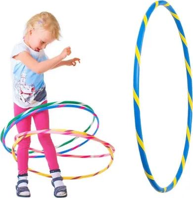 Produktbild von Bunter Kinder Hula Hoop für kleine Profis, Ø60cm, Blau-Gelb