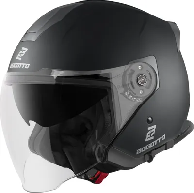 Produktbild von Bogotto H586 Jethelm, schwarz matt, XS