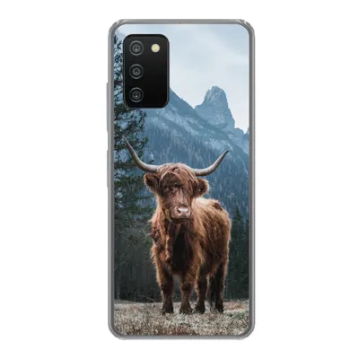 Produktbild von MuchoWow® Handyhülle Schutzhülle Hülle für Samsung Galaxy A03s Schottische Highlander - Tiere - Landschaft Silikon Softcase Handy Hülle - Schutz