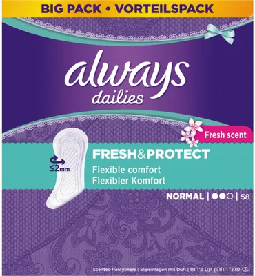 Productafbeelding van Always Inlegkruisje fresh normaal (58 stuks)