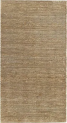 Image de Tapis Unyqoos® Giralda en jute – chemin de table tissé à la main en fibres naturelles de bois à 100 %, couleur naturelle, 110 x 60 cm, épaisseur 10-15 mm, doux et résistant