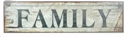 Produktbild von Blechschild - FAMILY - Vintage Wandschschild Metall