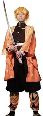 Productafbeelding van Omgoods - Zenitsu Agatsuma Anime Kimono Cosplay Outfit