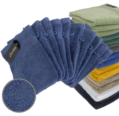 Produktbild von Set mit 10 Waschlappen aus Badtextilien, 16x22 cm