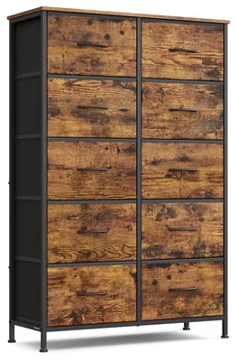 Produktbild von SONGMICS Kommode mit 10 Schubladen, Aufbewahrungsschrank, modern