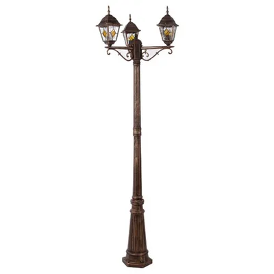 Produktbild von Rabalux 8186 Außenstehleuchte Monaco, E27, gold-mehrfarbig, rund, Klassisch, ø640mm
