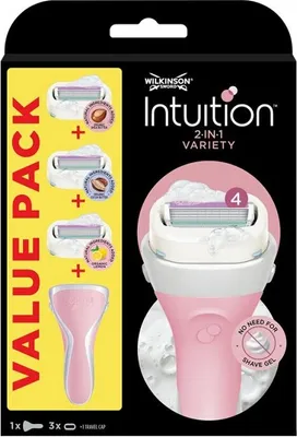 Produktbild von Wilkinson Intuition Variety MIX - Rasierer und 3 Ersatzaufsätze