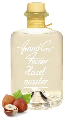 Produktbild von Grand Cru Feiner Haselnussler 0,5L sehr mild nach Nuss & Nougat 40% Vol. Haselnuss Schnaps Obstler