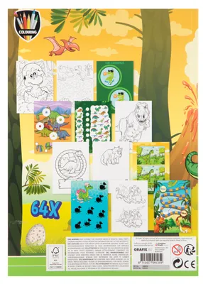 Produktbild von Dino-Mal- und Spielbuch