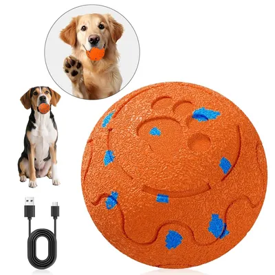Produktbild von Hundespielzeug Intelligenzball, 3 Modi, wiederaufladbar & wasserdicht – für mittlere & große Hunde, interaktives Welpenspielzeug