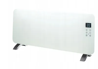 Obrázok produktu pre Elektrický konvektorový radiátor s LED osvetlením a skleneným panelom, 2000 W, s diaľkovým termostatom
