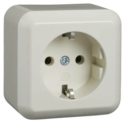 Produktbild von Schneider Electric AP-Steckdose 395000 16A Contura perlweiß