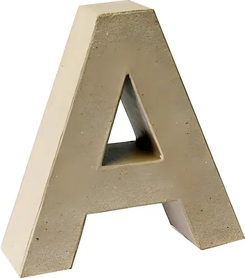 Produktbild von KNORR PRANDELL 2119293101 Buchstabe 3D A 175 x 175 x 55 cm Pappe natur