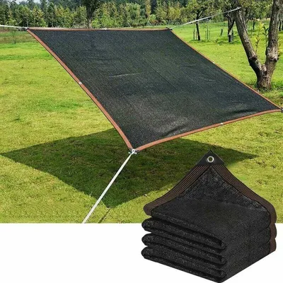 Produktbild von 5x5 m Schattiernetz aus HDPE, atmungsaktiv, 90-95% UV-Schutz, für Garten und Terrasse