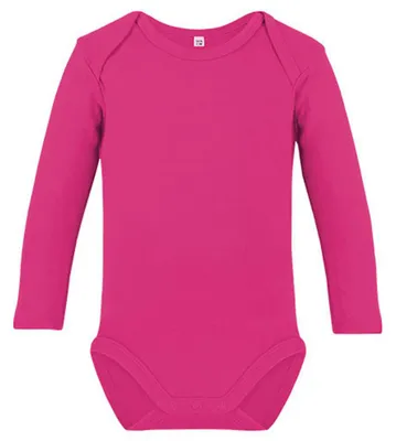 Image de Link Kids Wear - Body pour bébé « Bailey 02 », Coton, manches longues LT5435 (68) (rose vif)