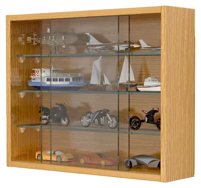 Produktbild von Hängende Glasvitrine | Maße: H. 40 x B. 50 x T. 12 cm | Modern und platzsparend
