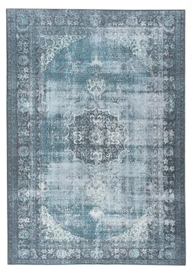 Produktbild von Teppich Vintage - Estate Medaillon Blau Grün