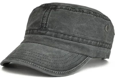 Image de Casquette militaire - Coton délavé - Réglable - Mixte
