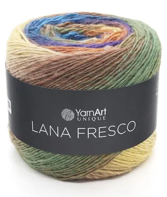 Produktbild von YarnArt Lana Fresco 8107 – 100% Wolle, 380m/100g, Farbverlauf, weich & warm