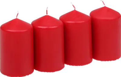 Produktbild von Steinhart Kerzen Stumpenkerzen 4er-Pack 5.7x10 cm