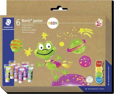 Image de STAEDTLER Fingermalfarbe NJ Neon 6St Etui