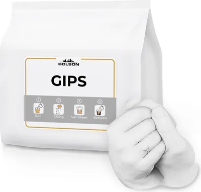 Produktbild von Modellgips (1250 g) zum Basteln & Gießen