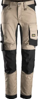 Produktbild von Snickers AllroundWork Stretch Arbeitshose, EN 14404 Khaki-Schwarz-120