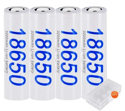 Obrázok produktu pre Nabíjateľná batéria, kapacita 3200 mAh, všestranné využitie, 4 ks 18650, 3,7 V