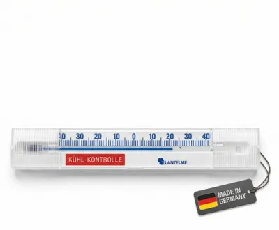 Kühlschrankthermometer selbstklebend analog -40 bis +40 °C 14 cm