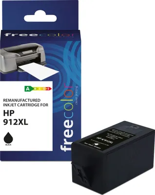 Produktbild von Freecolor Patrone HP 912XL black remanufactured