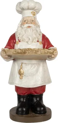Image de Clayre & Eef Décoration de Noël Père Noël 40x39x81 cm Rouge Plastique