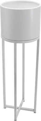 Immagine prodotto di Vaso da fiori ELEVATE CROSS in lamiera d'acciaio verniciata a polvere, bianco, 25x79 cm