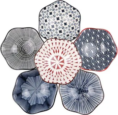 Produktbild von Famanu Dipschalen Set - 6 Stück, 9,8 cm, für Saucen und Snacks