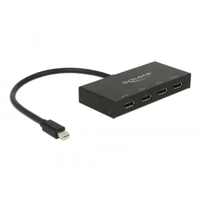Image de DELOCK Displayport Splitter 1 mini DP Eingang -> 4x 4K Au