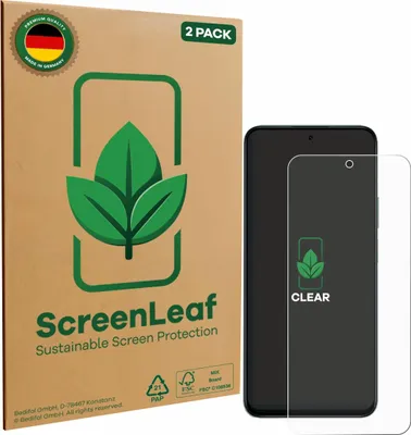 Produktbild von 2x ScreenLeaf Schutzfolie für Honor 400 Smart nachhaltiger Displayschutz Display Schutz Folie Klar Transparent