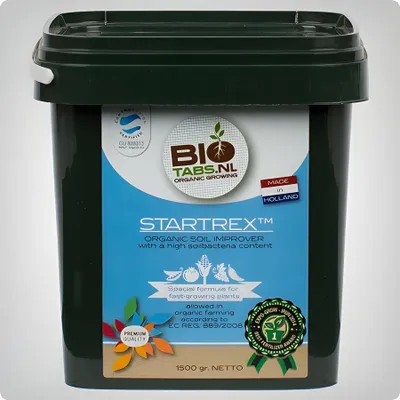 Produktbild von Startrex Bodenverbesserer, 1,5 kg, mit Bodenbakterien, Silizium, Fulvinsäure, Mykorrhiza-fördernd, vegan