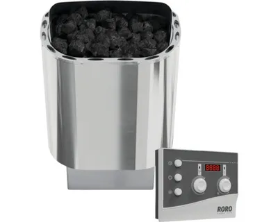 Obrázek produktu pro Set saunových kamen Roro ABN1 9 kW s ext. řídicí jednotkou