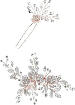 Produktbild von Schmucktiara mit Strasssteinen Set 2 Haarzier