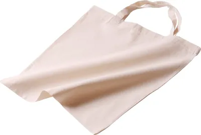 Produktbild von 80 Baumwolltragetasche natur 130 g  38x42 kurzer Henkel