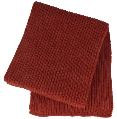 Imagen del producto de Bufanda de punto de color liso, hecha de lana merino 100%, de la marca Hut-Breiter