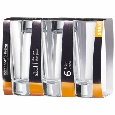 Immagine prodotto di Set di 6 bicchieri Ritzenhoff & Breker Skol, bicchierino, tumbler, vetro, trasparente, 65 ml, 811667