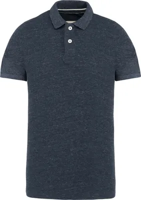 Produktbild von Kariban Herren Polo-Shirt Polohemd Poloshirt Shirt Hemd Kurzarm Kragen, Größe:M, Farbe:Night Blue Heather