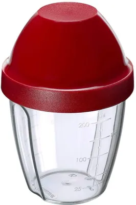 Zdjęcie produktu dla Westmark Mix-Ei, Czerwony, Przezroczysty, Plastik, 250 ml, 8,7 cm, 128 mm