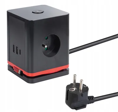 Obrázek produktu pro Prodlužovací kabel s 3 zásuvkami, 1,4 m
