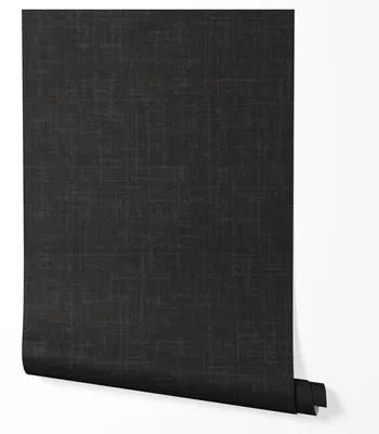 Produktbild von Vliestapete Schwarz Struktur Stoffoptik Minimalistisches Abstraktes Muster Modernes Industrial Design Wohnzimmer Schlafzimmer Flur Büro Elegante Dunkle UV-beständige Tapete 5m x 0.5m