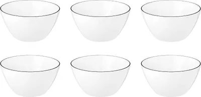 Produktbild von Seltmann Weiden Lido Black Line Müslischale 15 cm 6er Set