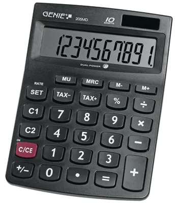 Produktbild von GENIE 205MD Solar Tischrechner Rechenmaschine Rechner Bürorechner Taschenrechner